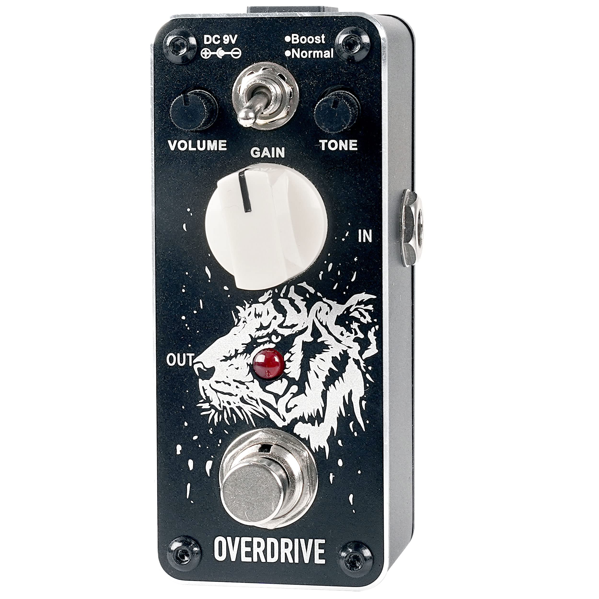 Sondery Overdrive Pedal for Guitars, Tube Overdrive of A Valve Combo Amplifier Sound, 2 Modes of Boost and Normal, True Bypass Mini Size Art Design Series
