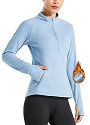 Willit Women's Fleece Running Jacket Pullover