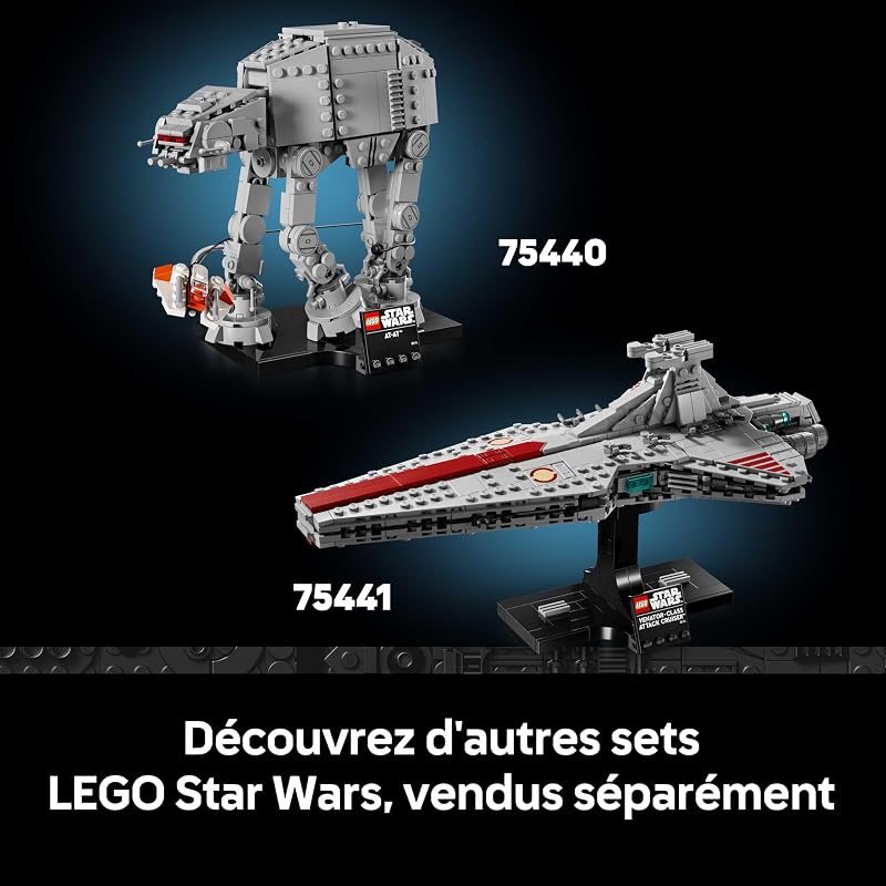 Star Wars 75441 Le Croiseur d’Assaut de Classe Venator - Set de Construction Adulte - Maquette du Vaisseau de la République - Décoration Salon - Cadeau Collector pour Fans de La Revanche des Sith — photo 8 sur 8