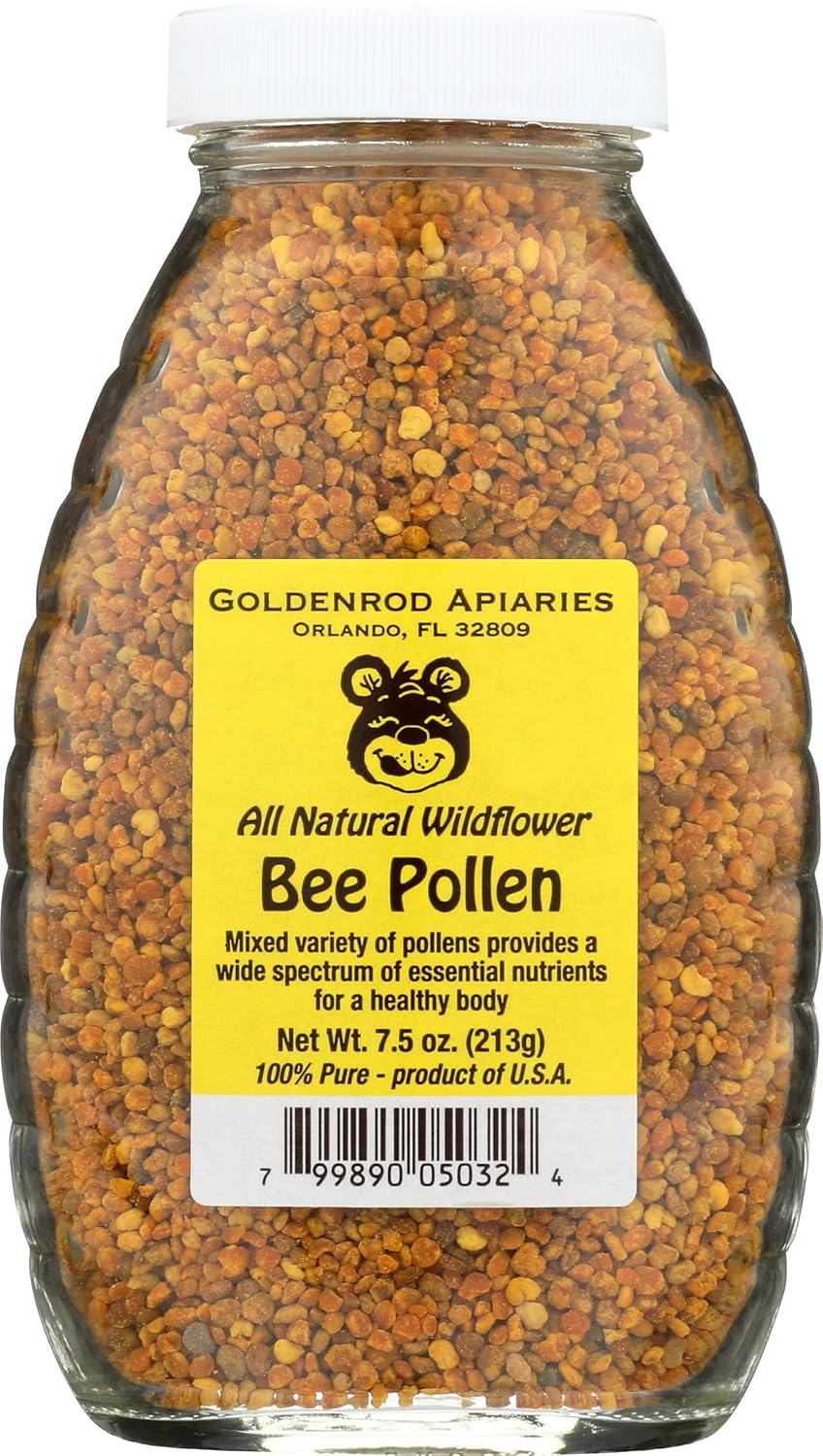 GOLDENROD APIARIES Spo Raw Bee Pollen, 7.5 OZ Grocery