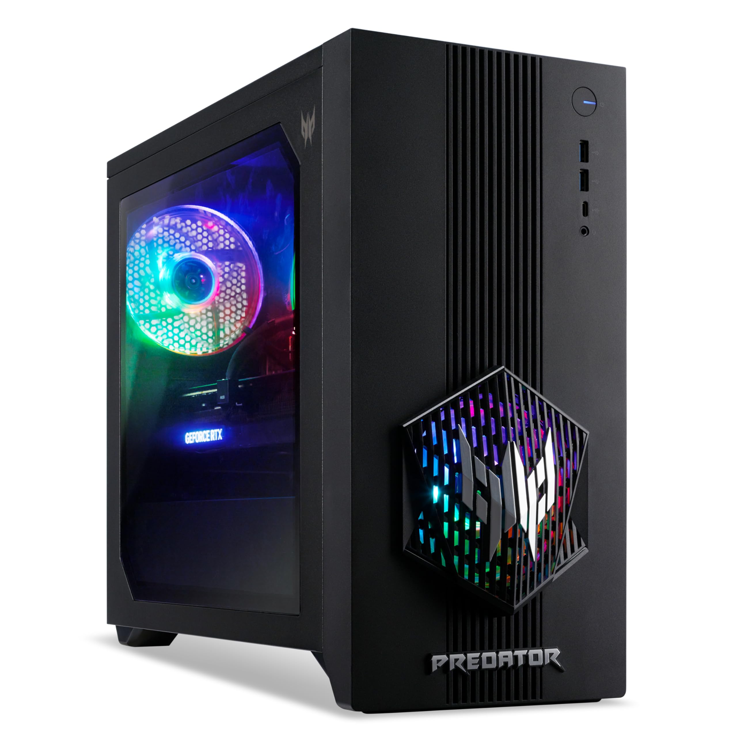 Acer Predator PO3-665 Gaming Desktop PC - Intel Core i7-14700F, 16GB, 512GB SSD, NVIDIA GeForce RTX 5070, No Display, Windows 11, Black