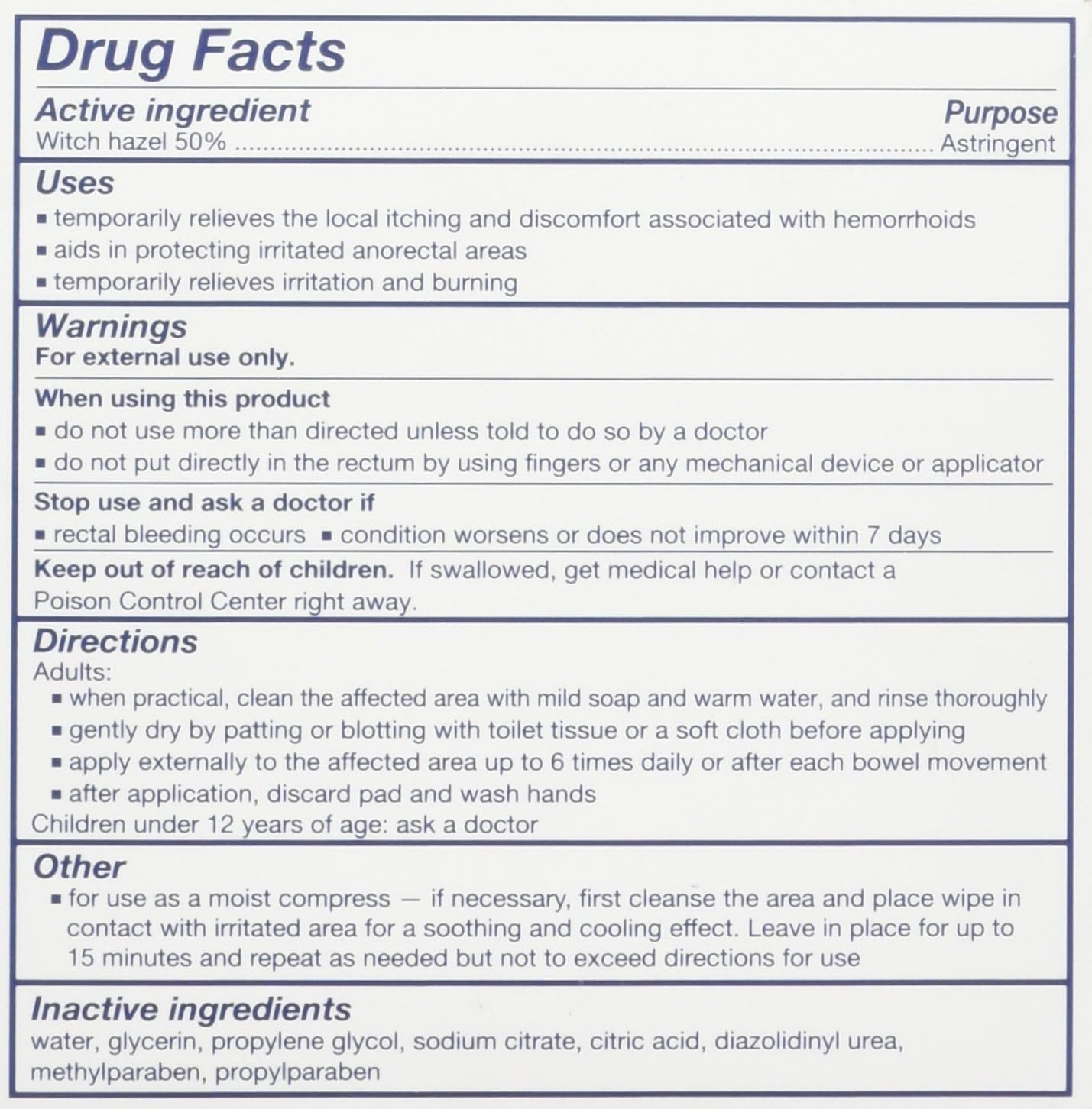 Tucks Medicated Cooling Pads, 40 Count BigaMart