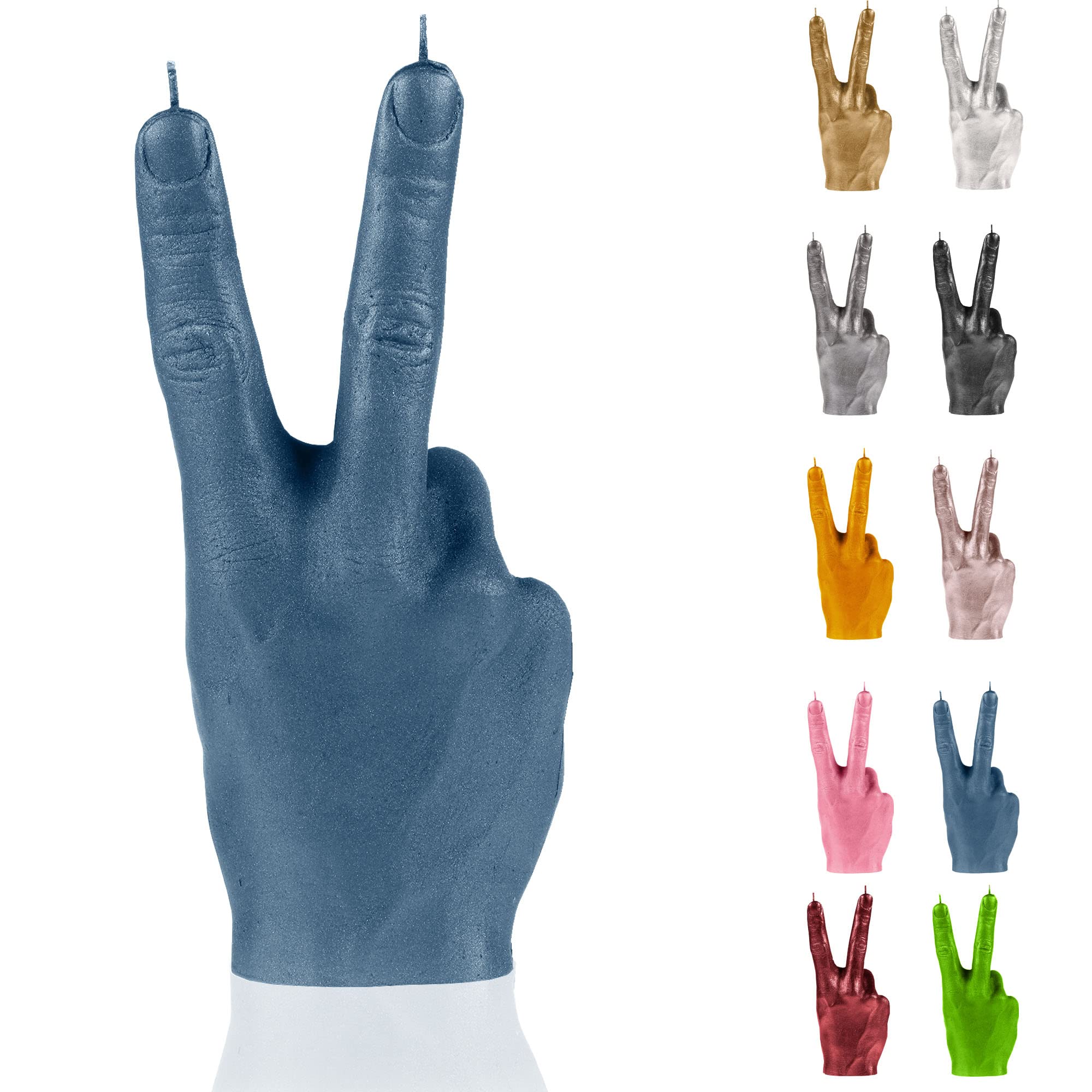 Candellana Hand PEACE Candle - Hand Figurine - Cool Deco - Gothic Deco - Grunge Deco Candle - Heavy Metal Deco - Grunge Room Decor - Office Gadgets - Candle Deco - Funny Candle