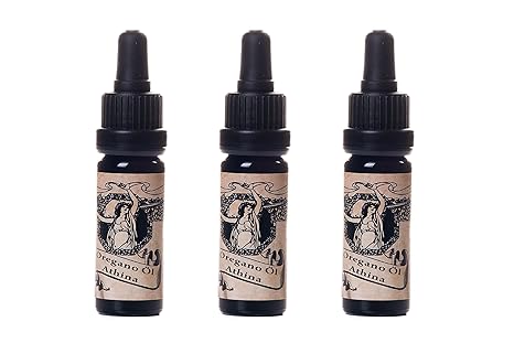 Athina Oregano Öl, 3 X 10 ml 100% ätherisches Oreganoöl Origanum vulgare hirtum, aus Griechenland, 80% Carvacrol. 100% Kunden