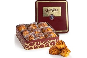 Scotto's Cookies Bakery Fresh Favorites - Pack of 9 Tasty Macaroons – Individually Wrapped Gourmet Organic Coconut Macaroons - Birthday Treats, Thank You, Care Package, christmas holiday Gift Baskets for men women Bulk Food