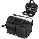 PGmoon Travel Carrying Case Compatible with PS5/PS5 Slim/PS5 Pro Console, Protective Storage Bag for 15.6” Laptop, Controllers, Game Discs and More Accessories (Patent Design)