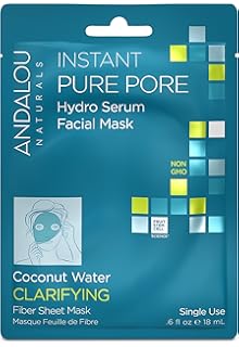 Download Amazon Com Andalou Naturals Instant Brighten Tighten Hydro Serum Facial Mask 0 6 Fluid Ounce Beauty PSD Mockup Templates