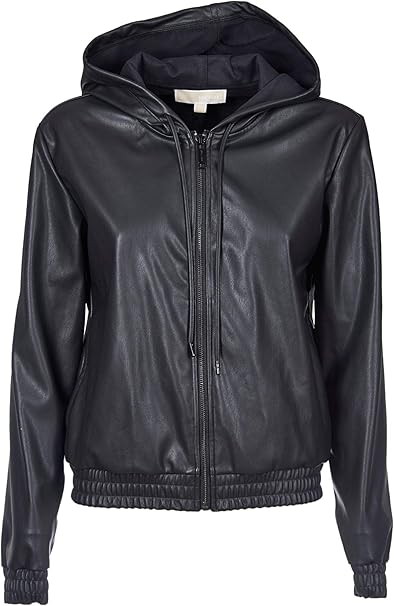 Amazon.com: Michael Kors Luxury Fashion Woman MU91EWGBFS001 Black Polyester Outerwear Jacket 