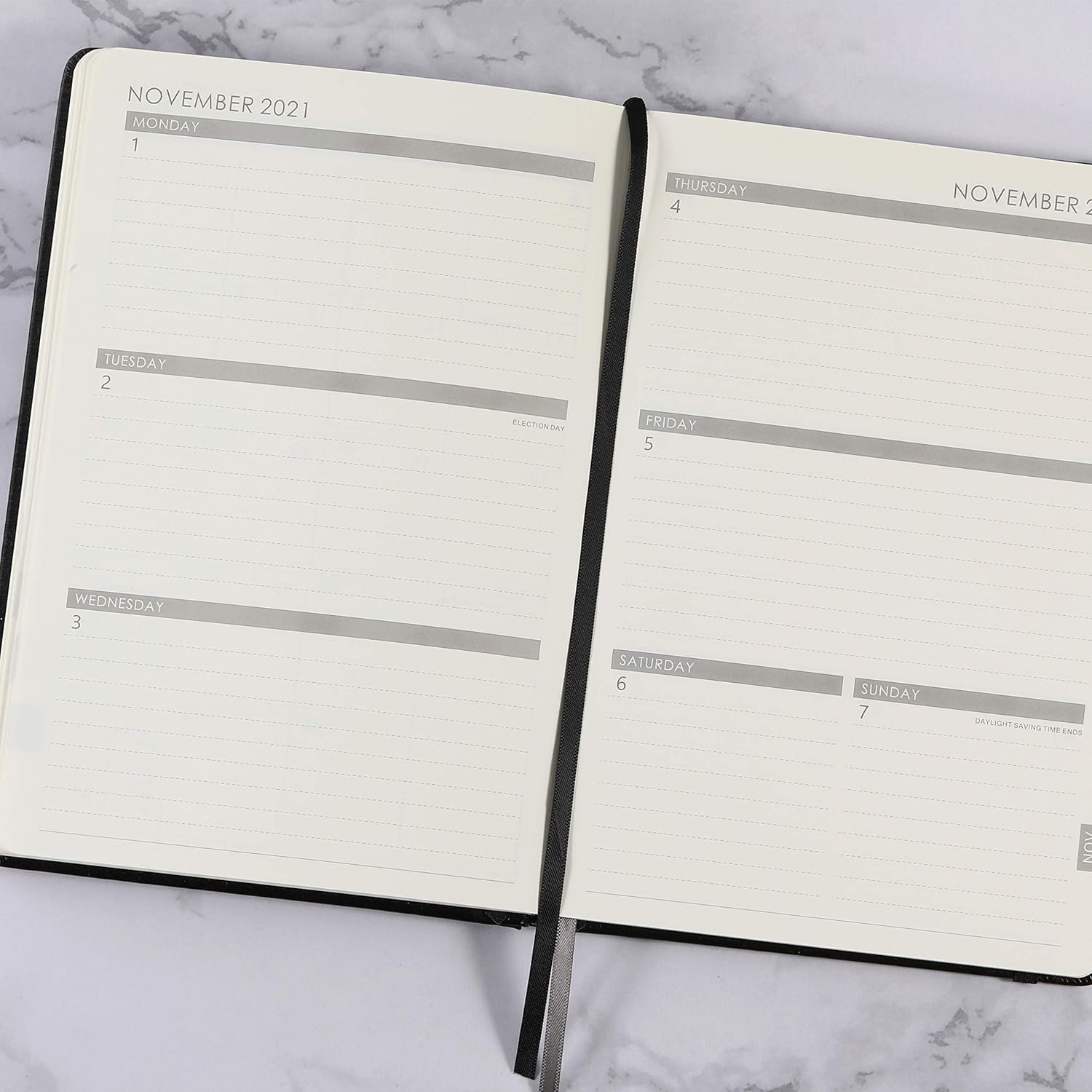2021 Planner - Weekly, Monthly and Year Planner with Pen Loop, to Achieve Your Goals & Improve Productivity, January 2021 - December 2021, Thick Paper, Inner Pocket, 5.75" x 8.25", Black : Office Products