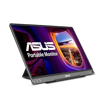 ASUS ZenScreen MB16ACE 15.6 &rdquo; Monitor USB tipo C port&aacute;til Full HD ( 1920 x 1080 ) IPS Eye Care com estojo inteligente Lite Tela externa para laptop, cinza escuro