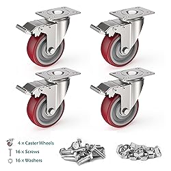 4 inch Heavy Duty Plate Casters Swivel Caster