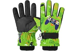 WAWSAM Kids Ski Gloves Waterproof Winter Snow Snowboarding Gloves Non Slip Windproof Sport Mittens for Boys Girls Youth Sledding Riding Driving Hiking