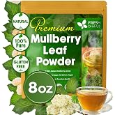 FreshDrinkUS, Premium 8oz Mulberry Leaf Powder, Mulberry Matcha, 100% Natural and Pure, Perfect for Tea, Smoothies, Baked Goods.