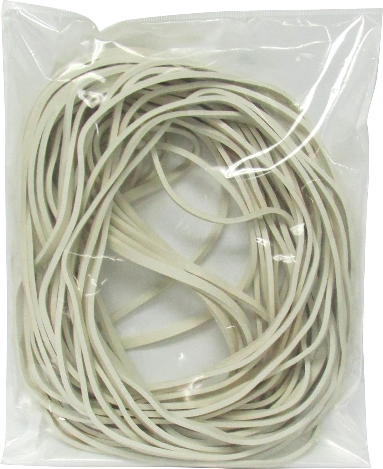 Extra Large 8 Inch White Big Postal Rubber Band Pack of 30 Pieces