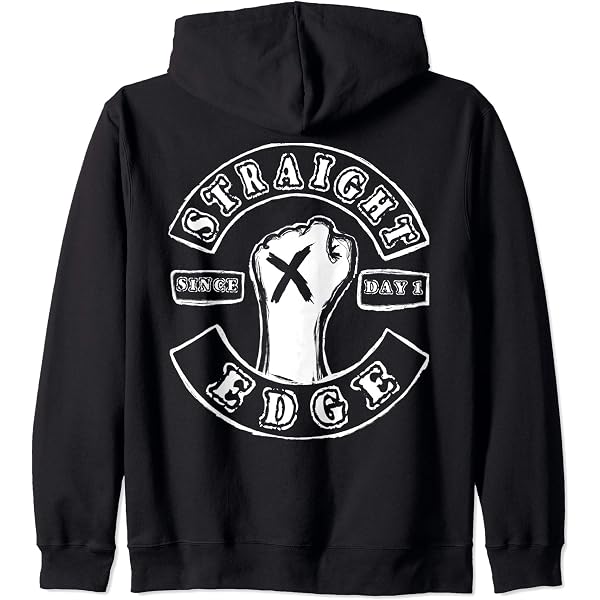 Amazon.com: straight edge Zip Hoodie : Clothing, Shoes & Jewelry