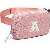 cotmcor Birthday Gifts for 4 5 6 7 8 9 10 11 12 13 Year Old Girls Initial Fanny Pack Crossbody Bag Belt Bag Purse, Gifts for Teen Girls Kids Pink A