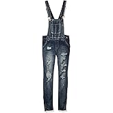 Dollhouse Women's Blizzard Blue Denim Overalls Pants, Blizzard Blue, 1