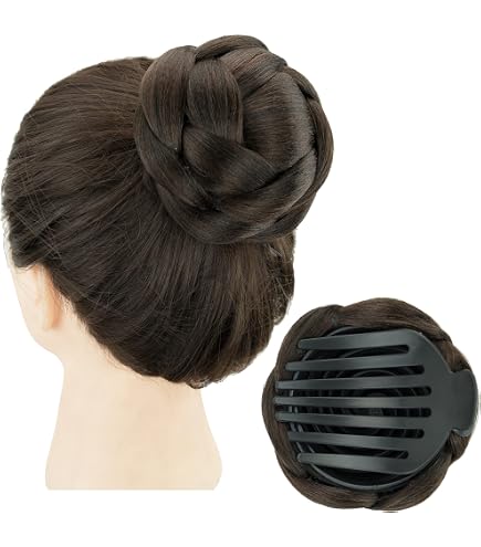 Braided Chignon Bun Maker Hairpiece for Updo Styling Non-Slip Secure Hold Amazon.com : IMISSU Braided Chignon Bun Maker Scrunchie  main image 4