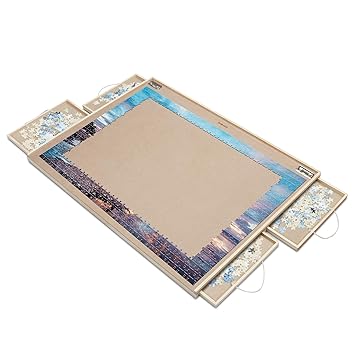Lavievert Jigsaw Puzzle Table Puzzle Plateau Puzzle Board With