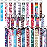 30 Pieces Neoprene Wristlet Keychain bulk Lanyard Hand Wrist Strap Keychain for Women