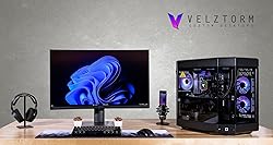 Velztorm Black Praetix 3D Custom Built Y60 Gaming