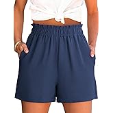 ANRABESS Shorts for Women Summer Casual Elastic High Waisted Dressy Lounge Shorts Comfy Bottoms 2026 Beach Vacation Clothes