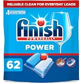 Finish Power Dishwasher Pods, Dish Detergent, Fresh Scent, 62ct | Dishwasher Detergent Dish Soap, Dishwasher Tabs, Dish Detergent Pods, Degreasing &amp; Shining Power