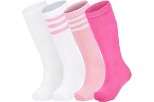 American Trends Kids Toddler Soccer Socks Stripes Uniform Knee High Tube Long Youth Soccer Baseball Socks for Boys Girls