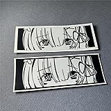 Horayten Car Stickers Anime Girl Peeping Eyes