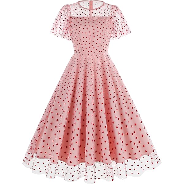 Amazon.com: Heart Print Pink Dresses for Valentines Day Dance Women Tulle Prom Dress Illusion Sheer Mesh Sleeve A line Tulle Short Homecoming Dress Prom Dresses for Women Cocktail Party Dress Pink Love Amazon.com: Heart Print Pink Dresses for Valentines Day Dance Women Tulle Prom Dress Illusion Sheer Mesh Sleeve A line Tulle Short Homecoming Dress Prom Dresses for Women Cocktail Party Dress Pink Love