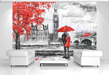 Forwall Fototapete Vlies Tapete Moderne Wanddeko London V4 254cm X 184cm Amf11471v4 Wandtapete Design Tapete Wohnzimmer Schlafzimmer Amazon De Kuche Haushalt