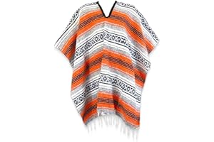LEOS IMPORTS Mexican Ponchos, San Carlos Panchos for Women and Men, Great for Fiestas, Parties, Costumes, or Hiking