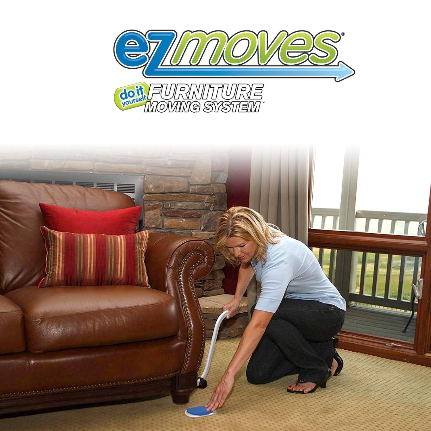 As Seen on TV EZ Moves Furniture Moving Pads System 1 Lifter Tool & 8