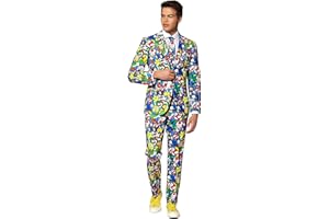 OppoSuits mens Flaminguy - Party Costume Suit -