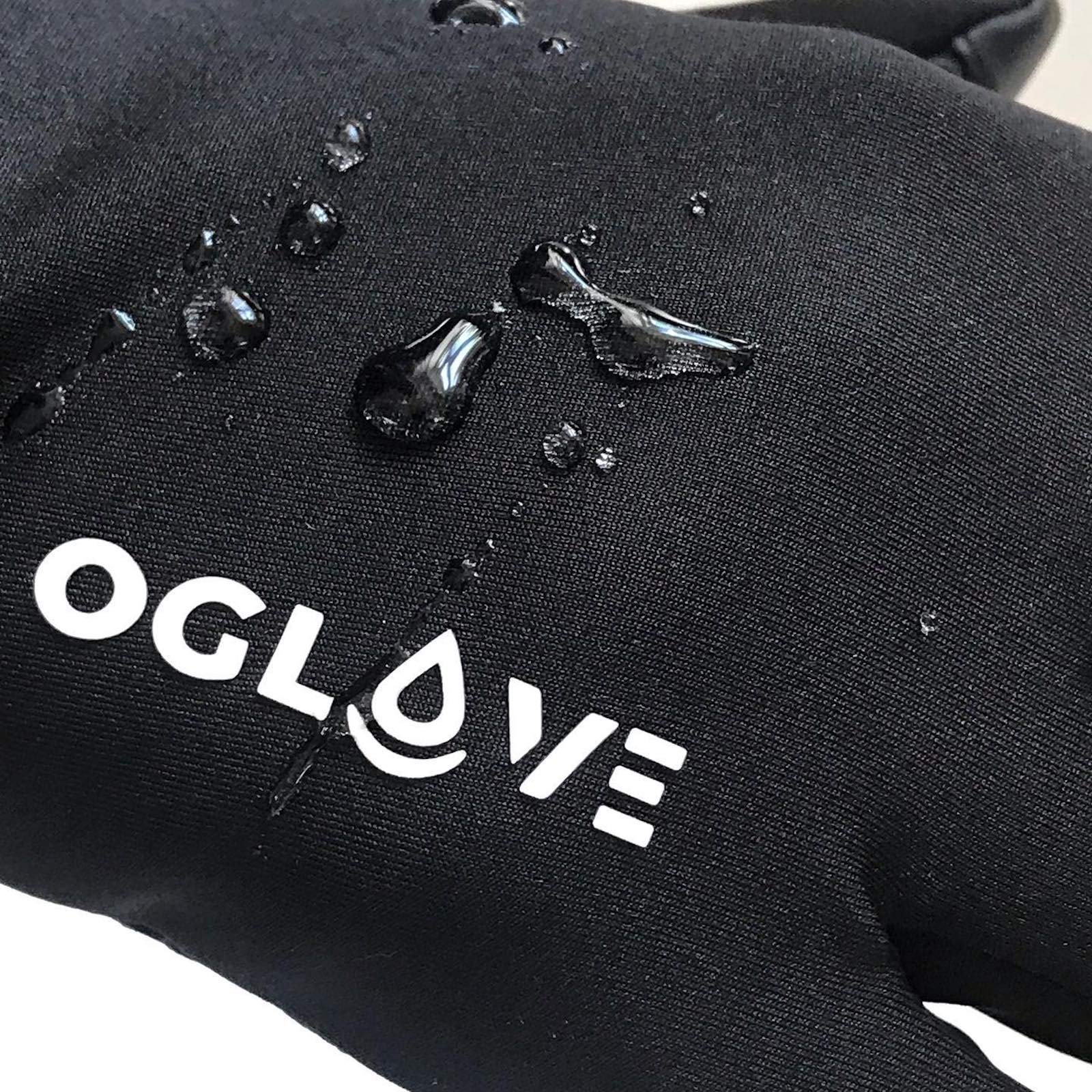 OGLOVE Waterproof Thermal Sports Gloves, Touchscreen Sensitive Field Gloves for Football, Rugby, Running, Mountain Biking, Cycling and More, Adult Medium