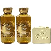 Bath & Body Works Princess Collection Belle 2 Pack Body Wash Bundle with a Wild Jasmine Bar Soap - Full Size