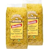 Bechtle Soup Noodles: Thin Style Egg Vermicelli, 17.6oz (Pack of 2) | Authentic Traditional Pasta Made in Germany, 100% Natural Ingredients, Cage-Free Eggs &amp; Durum Wheat Semolina, Non-GMO, Kosher
