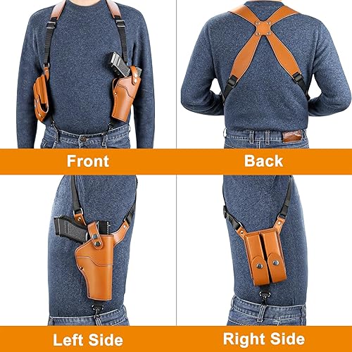 PVNOOCY Shoulder Holster, Adjustable Leather Shoulder Holsters for