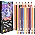 GETHPEN 24-Color Charcoal Pencil Set – Skin Tones & Pastel Chalk Pastel Chalk Colored Pencils for Sketching, Shading & Portrait Art – Professional & Beginner Artist Kit