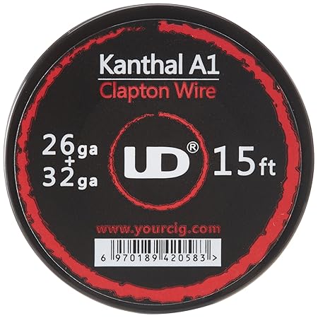 Youde UD Clapton Draht zum Selbstwickeln von Coils, Circa 4.5 m Rolle, 0.4 x 0.2 mm Durchmesser (26 x 32 awg), 1 Stück