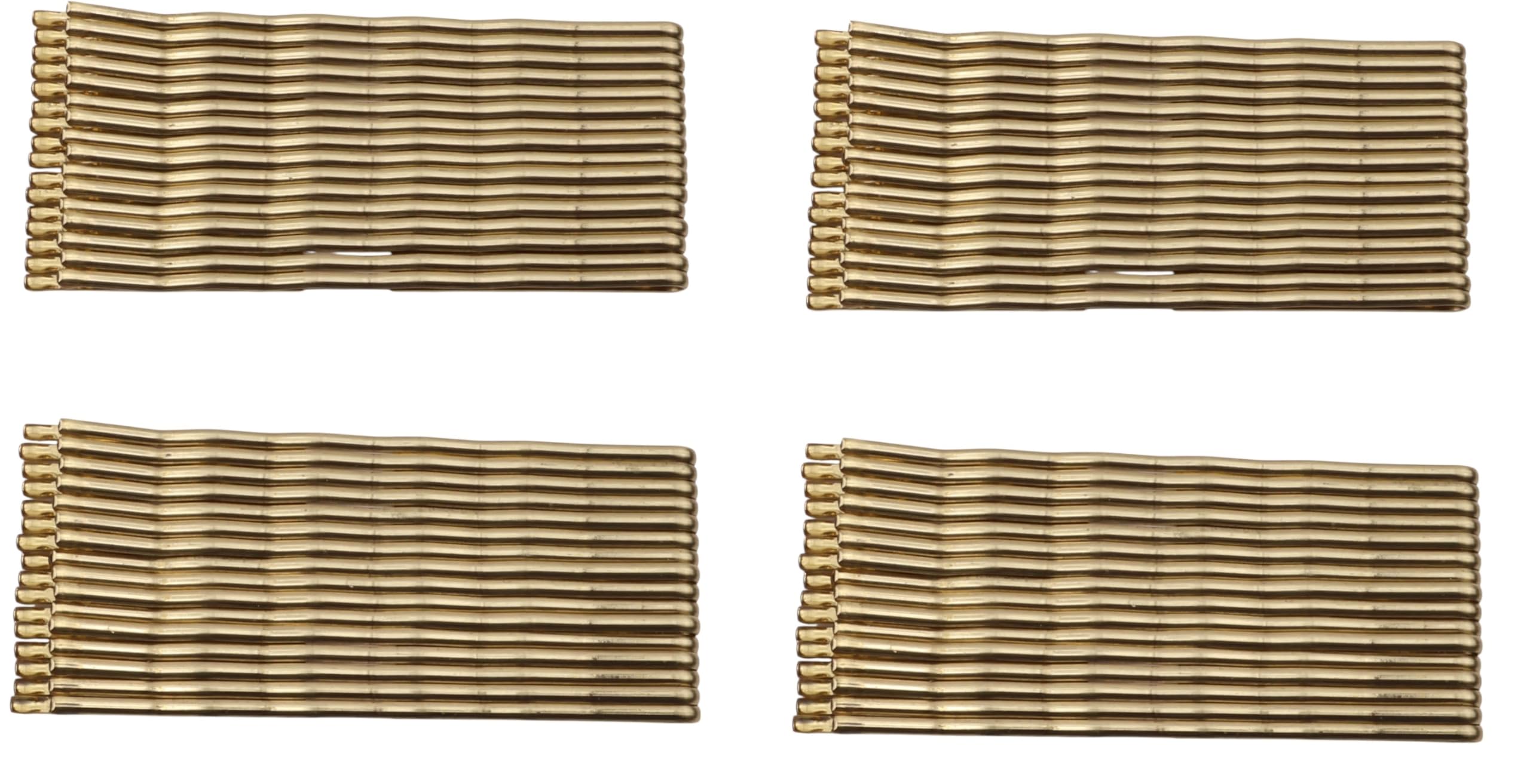 36 Long Gold Blonde Traditional Kirby Hair Grips Slides Clips Pins 6.5cm (2.6")