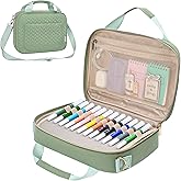 Bible Cover for Women Study Supplies Bible Journaling Kit Pink Book Carrying Case with Bible Highlighters, Mothers Day Christian Gifts for Women (Sage Green, Large)