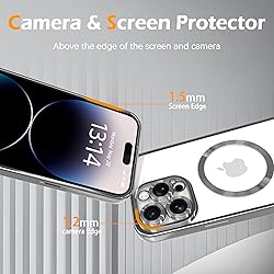IAIYOXI Magnetic Clear Case for iPhone 16 with Full