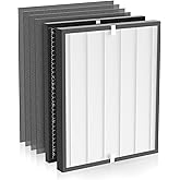 PureAlis 3000 Replacement Filter Compatible with Air Doctor AD3000 Version Air Purifier, Not for AD3500, 1 Premium Filter, 1 Carbon Filter & 4 Pre-Filters, Compare to ADF3001, ADF3002 & ADF3003