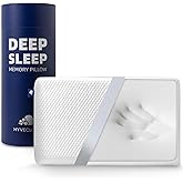 HYVECLOUD Memory Foam Bed Pillow,Adaptive Pillows for Neck Pain Relief,Medium Firm Pillow for Side,Back,and Stomach Sleepers Keep Pressure Relief to Deep Sleep, 24 * 16 * 5 Inches, Standard