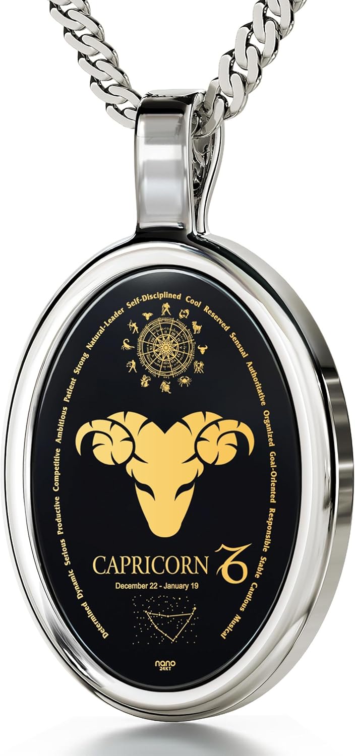 Pendentif Zodiaque Capricorne Or main image 0