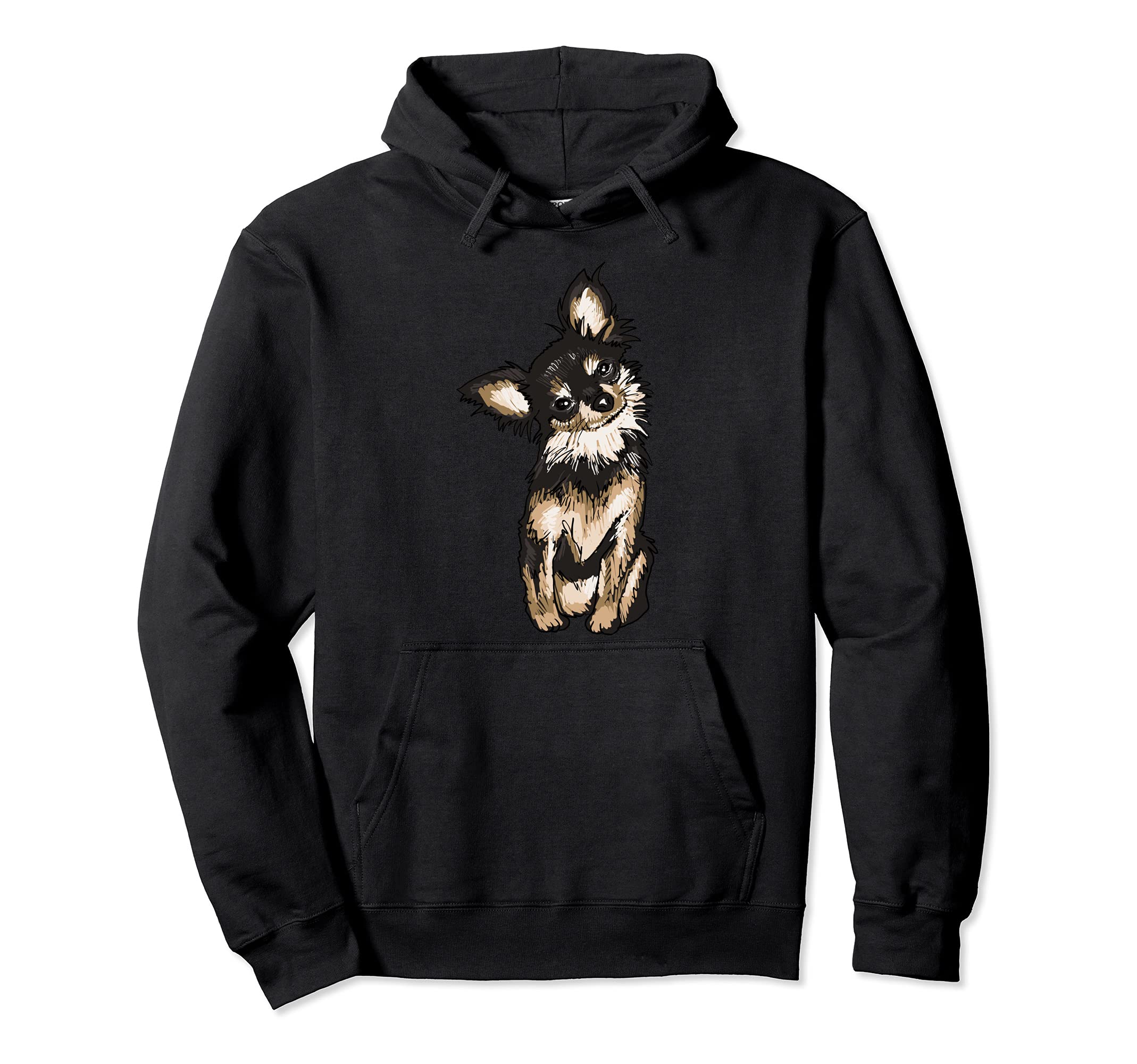 Cute Chihuahua Dog Illustration Chihuahua Owner Pullover Hoodie