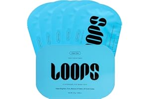 LOOPS Hyper Smooth Eye Hydrogel Eye Mask - 5 Pc Brighten, Hydrate, Nourish and Help Reduce Dark Circles for Refreshed Eyes - Reduces Signs of Puffiness and Fortify Your Eyes