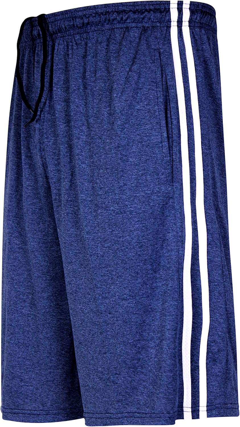 5-Pack Youth Dry-Fit Active Athletic Basketball Gym Shorts with Pockets Boys & Girls: Clothing