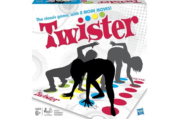 Hasbro Twister Party Classic Board Game for 2 or More Players,Indoor and Outdoor Game for Kids 6 and Up,Packaging May Vary